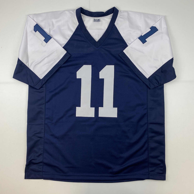 Facsimile Autographed Micah Parsons Dallas Thanksgiving Day Reprint Laser Auto Football Jersey Size Men's XL