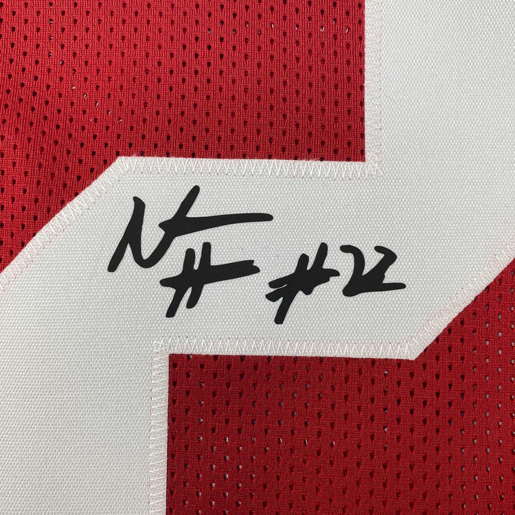 Facsimile Autographed Najee Harris Alabama Red Reprint Laser Auto College Football Jersey Size Men's XL