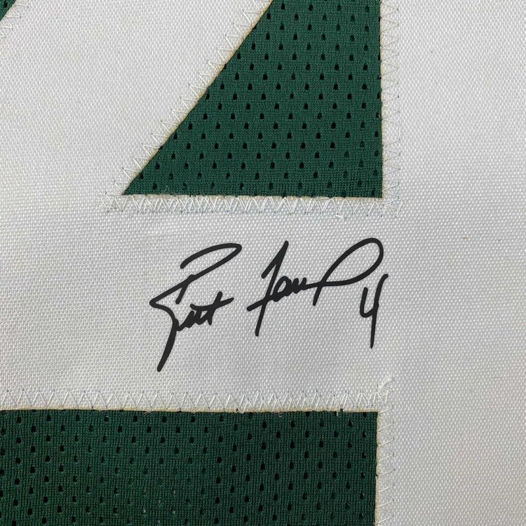 Facsimile Autographed Brett Favre Green Bay Green Reprint Laser Auto Football Jersey Size Men's XL