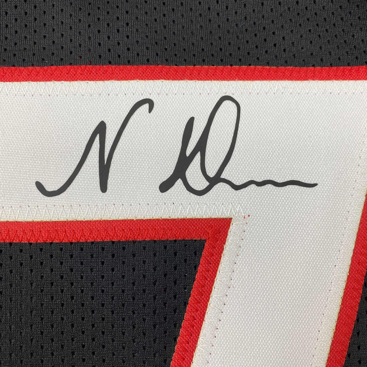 Facsimile Autographed Nakobe Dean Georgia Black Reprint Laser Auto College Football Jersey Size Men's XL