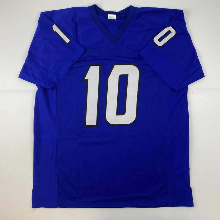 Facsimile Autographed Jimmy Garoppolo Eastern Illinois Blue Reprint Laser Auto College Football Jersey Size Men's XL
