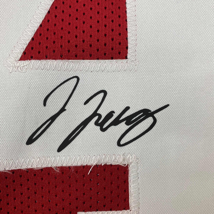 Facsimile Autographed Jerry Jeudy Alabama Red Reprint Laser Auto College Football Jersey Size Men's XL