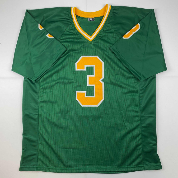 Facsimile Autographed Joe Montana Notre Dame Green Reprint Laser Auto College Football Jersey Size Men's XL