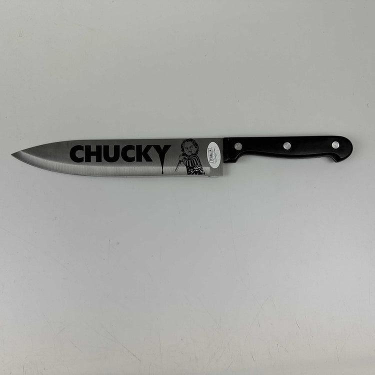Autographed/Signed Ed Gale Chucky Child's Play Replica Prop Knife Movie Collectible JSA COA