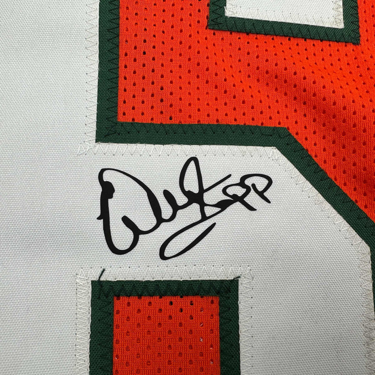 Facsimile Autographed Warren Sapp Miami Orange Reprint Laser Auto College Football Jersey Size Men's XL
