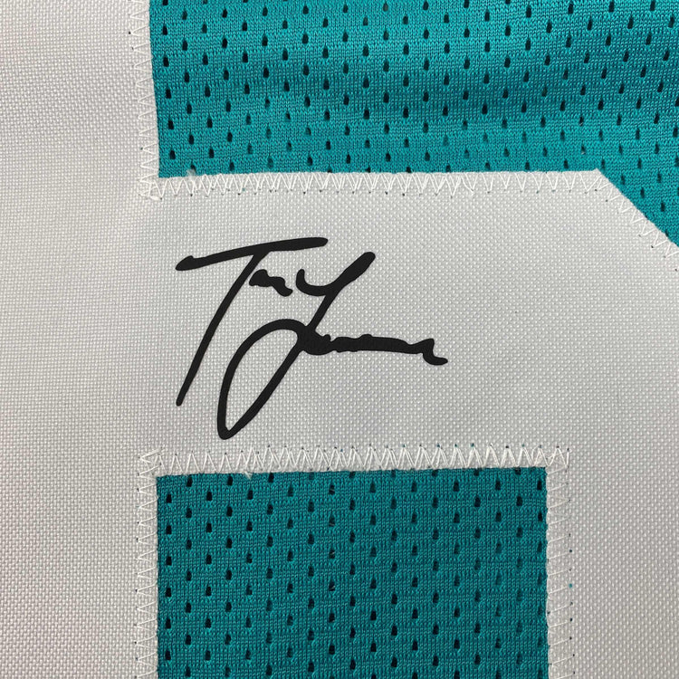 Facsimile Autographed Trevor Lawrence Jacksonville Teal Reprint Laser Auto Football Jersey Size Men's XL