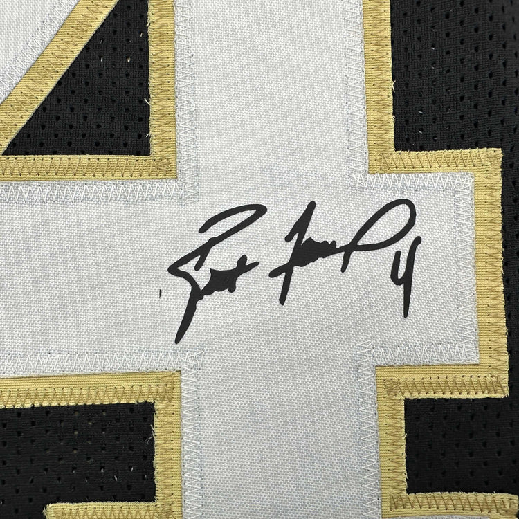 Facsimile Autographed Brett Favre Southern Miss Black Reprint Laser Auto College Football Jersey Size Men's XL