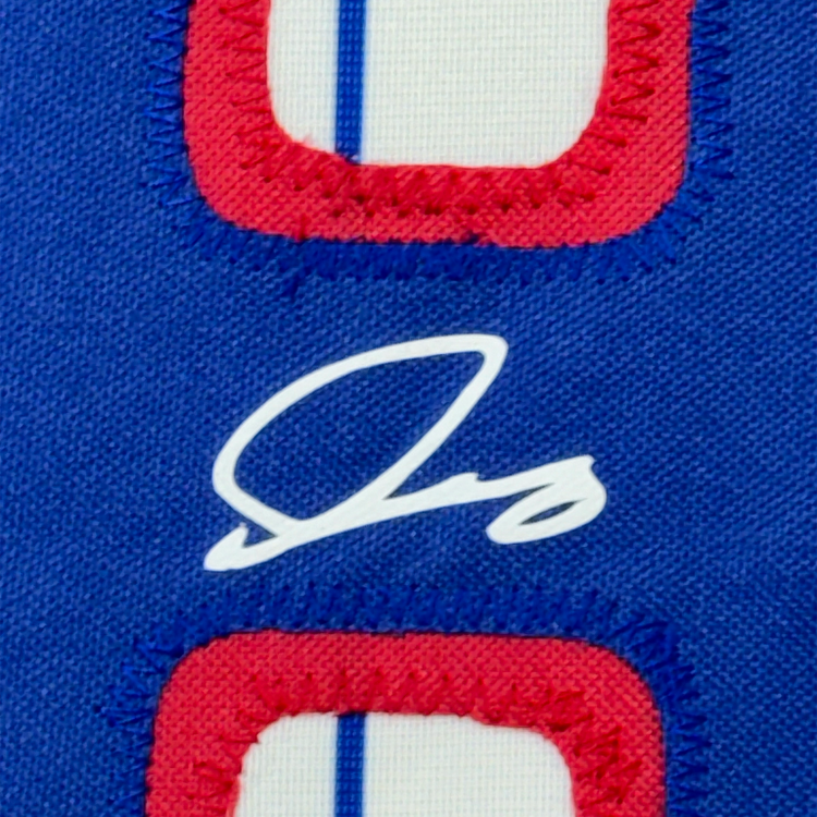 Framed Facsimile Autographed Shota Imanaga 35x39 Chicago Pinstripe Reprint Laser Auto Baseball Jersey