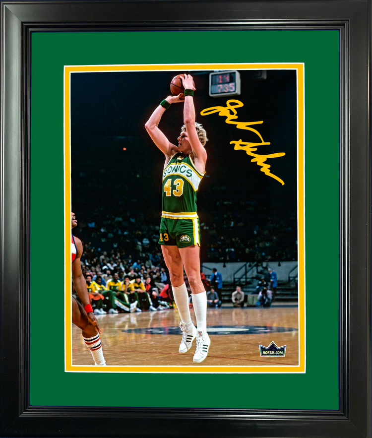 Framed Jack Sikma Facsimile Laser Engraved Signature Auto Seattle Supersonics 11"x14" Basketball Photo HOFSM Holo