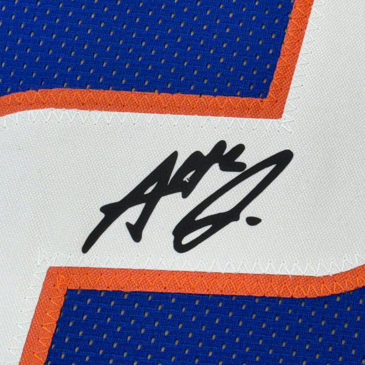Framed Facsimile Autographed Ashton Jeanty 35x39 Boise State Blue Reprint Laser Auto College Football Jersey