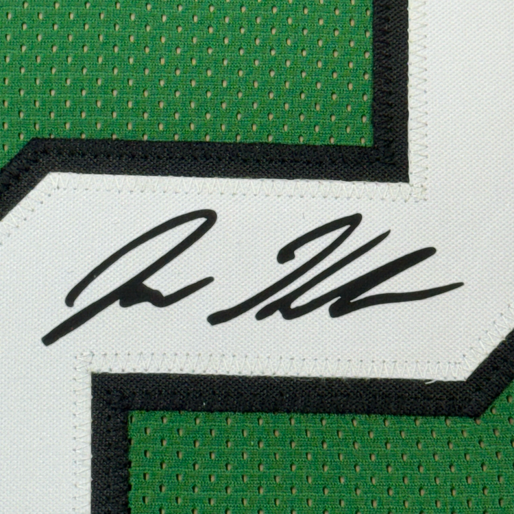 Framed Facsimile Autographed Jason Kelce 35x39 Philadelphia Kelly Green Reprint Laser Auto Football Jersey