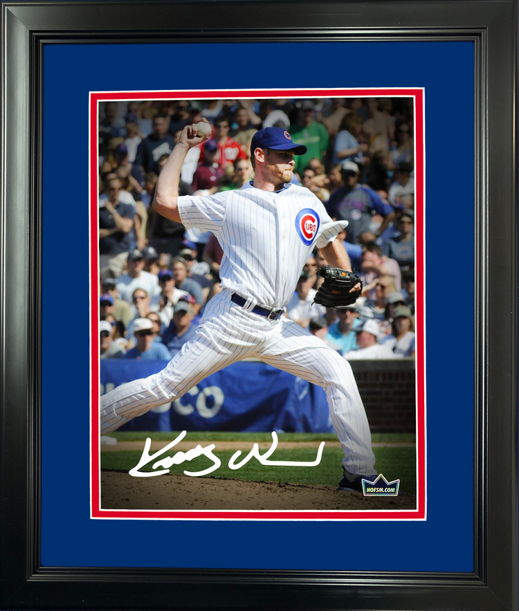 Framed Kerry Wood Facsimile Laser Engraved Signature Auto Chicago Cubs 11"x14" Baseball Photo HOFSM Holo