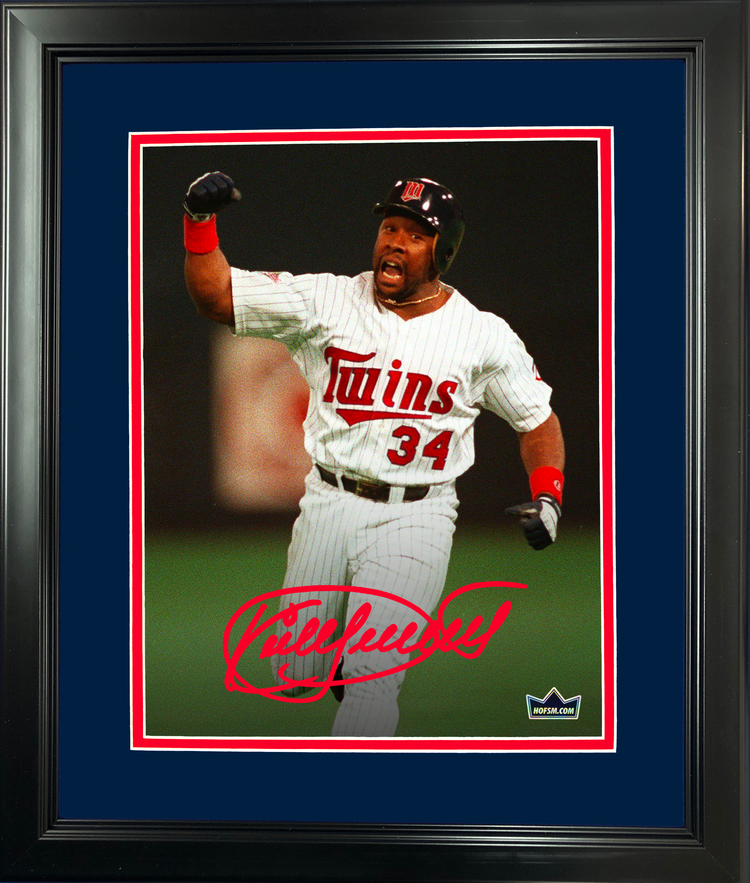 Framed Kirby Punkett Minnesota Twins Facsimile Laser Engraved Signature Auto 11"x14" Baseball Photo HOFSM Holo