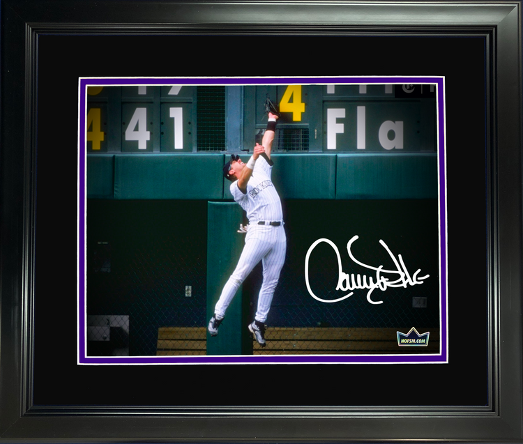 Framed Larry Walker Colorado Rockies Facsimile Laser Engraved Signature Auto 11"x14" Baseball Photo HOFSM Holo