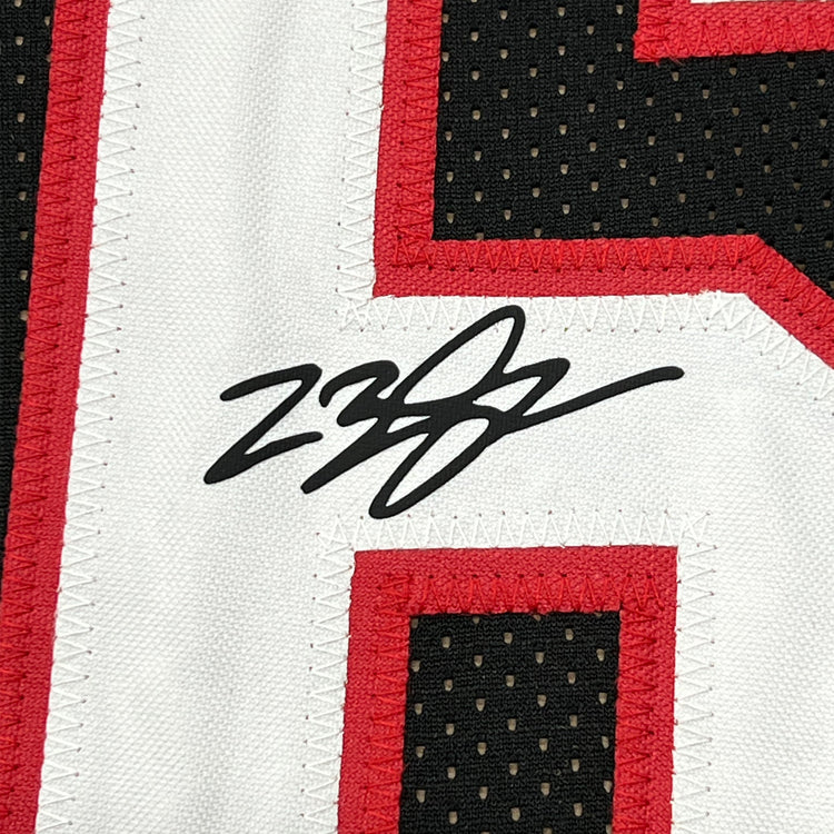 Framed Facsimile Autographed LeBron James 35x39 Miami Black Reprint Laser Auto Basketball Jersey