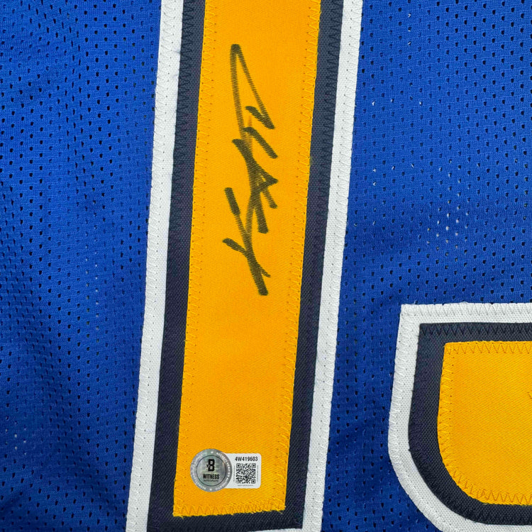 Autographed/Signed Keenan Allen Los Angeles LA Color Rush Blue Football Jersey Beckett BAS COA