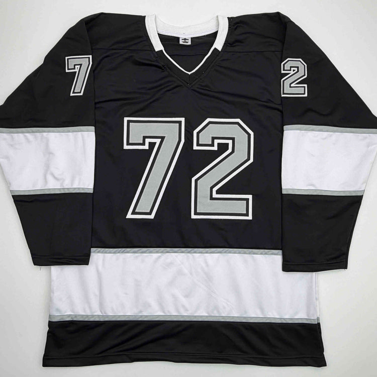 Facsimile Autographed Artemi Panarin Los Angeles Black Reprint Laser Auto Hockey Jersey Size Men's XL