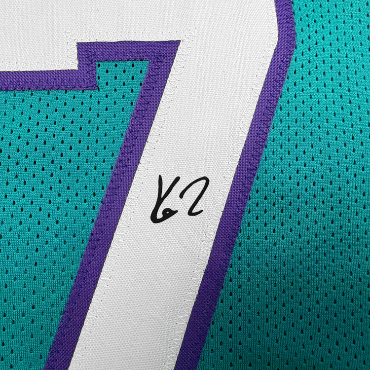 Facsimile Autographed Kon Knueppel Charlotte Teal Reprint Laser Auto Basketball Jersey Size Men's XL