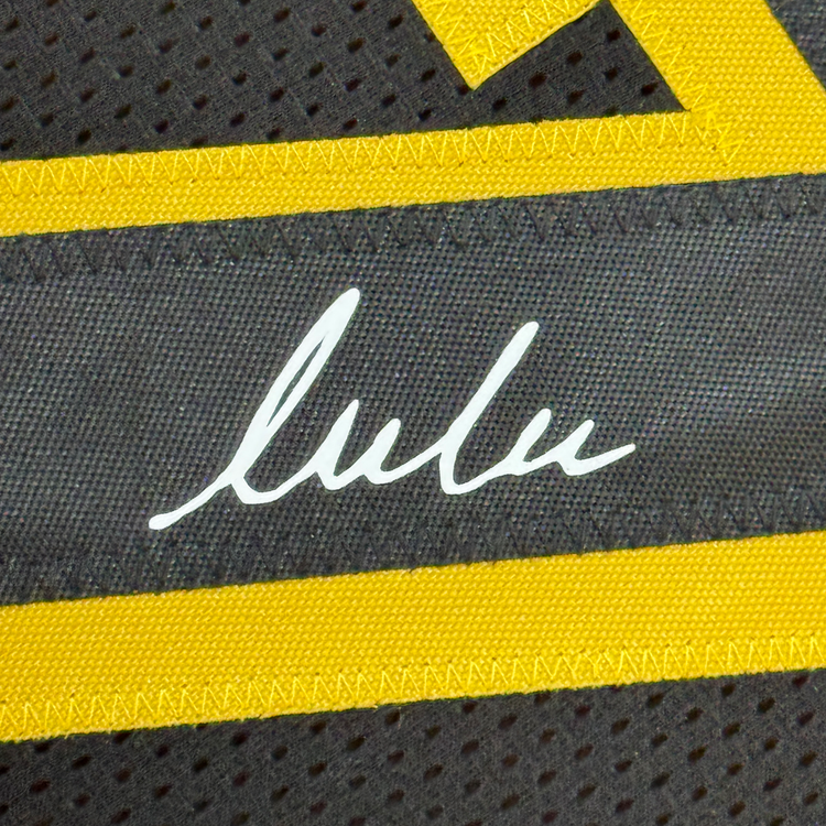 Framed Facsimile Autographed Luka Doncic 35x39 Los Angeles LA Black Mamba Reprint Laser Auto Basketball Jersey
