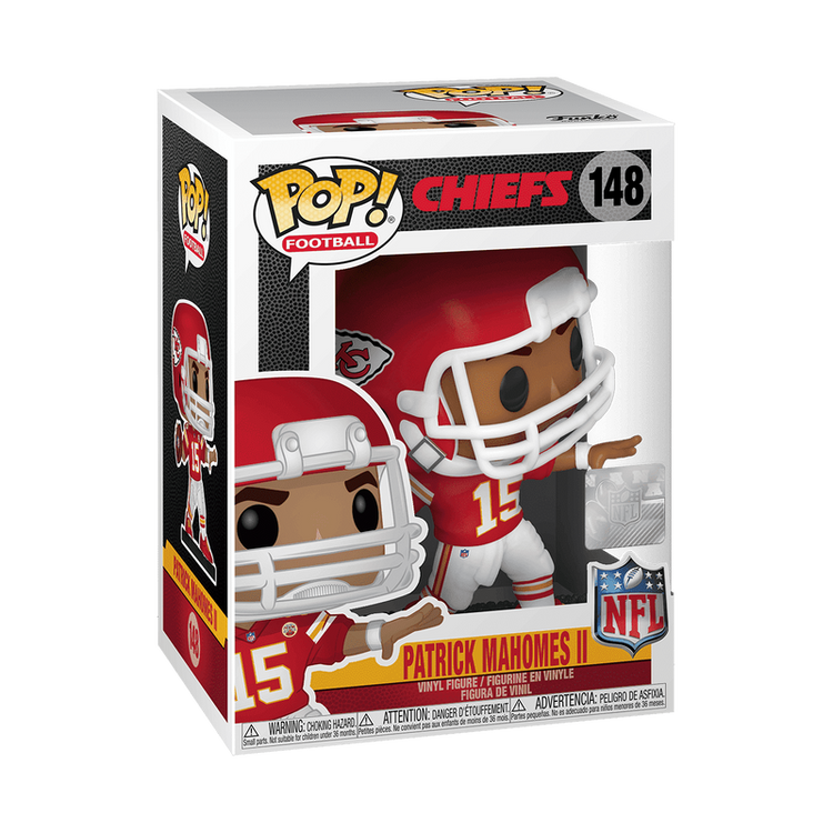 Patrick Mahomes II #148 Funko POP! Football Kansas City Chiefs Figurine Bundle with HOFSM Protector Case
