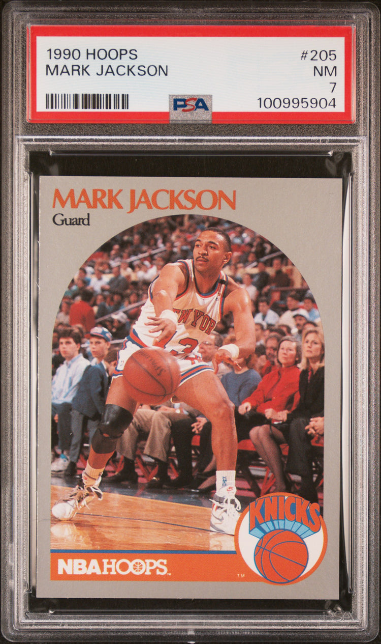 Graded 1990 Hoops Mark Jackson #205 Basketball Card PSA 7 Near Mint