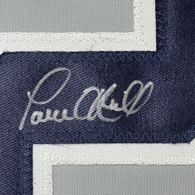 Framed Autographed/Signed Paul O'Neill 35x39 New York Grey Baseball Jersey JSA COA