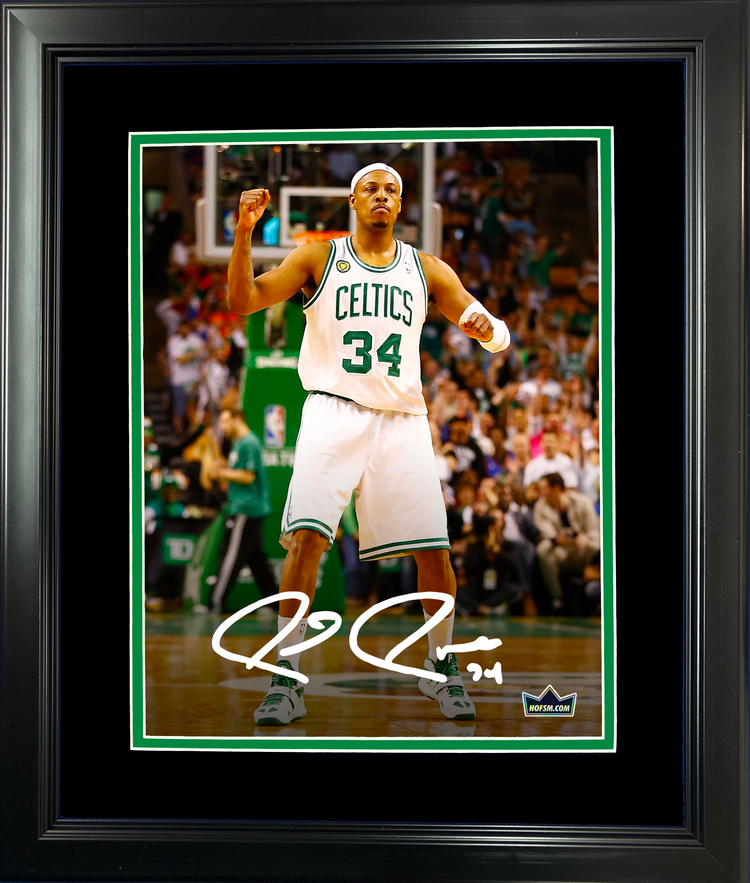 Framed Paul Pierce Boston Celtics Facsimile Laser Engraved Signature Auto 11"x14" Basketball Photo HOFSM Holo