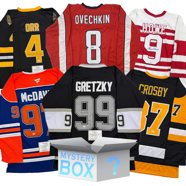 Random Autographed/Signed Hockey Jersey Mystery Box with PSA JSA or Beckett COA