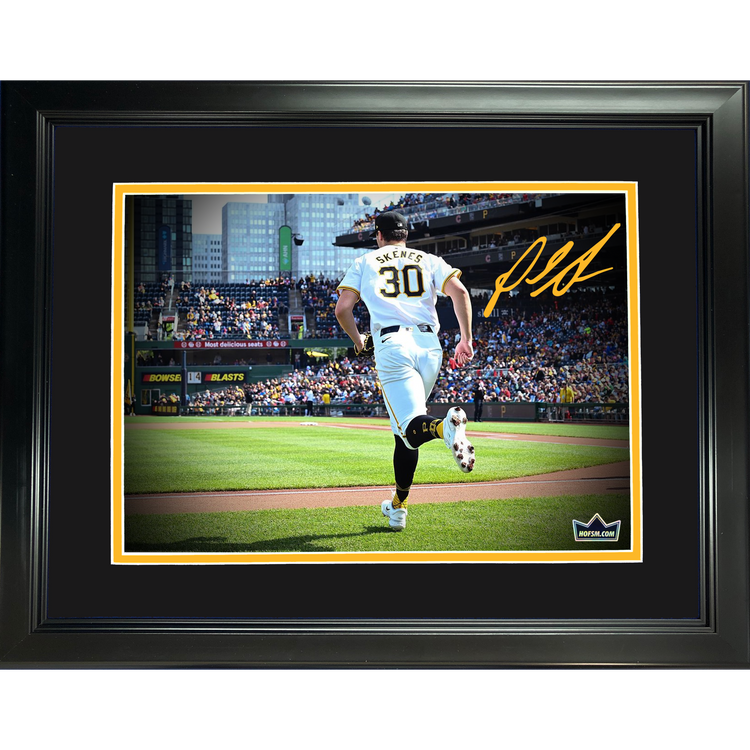 Framed Paul Skenes MLB Debut Pittsburgh Pirates Facsimile Laser Engraved Signature Auto 11"x14" Baseball Photo HOFSM Holo