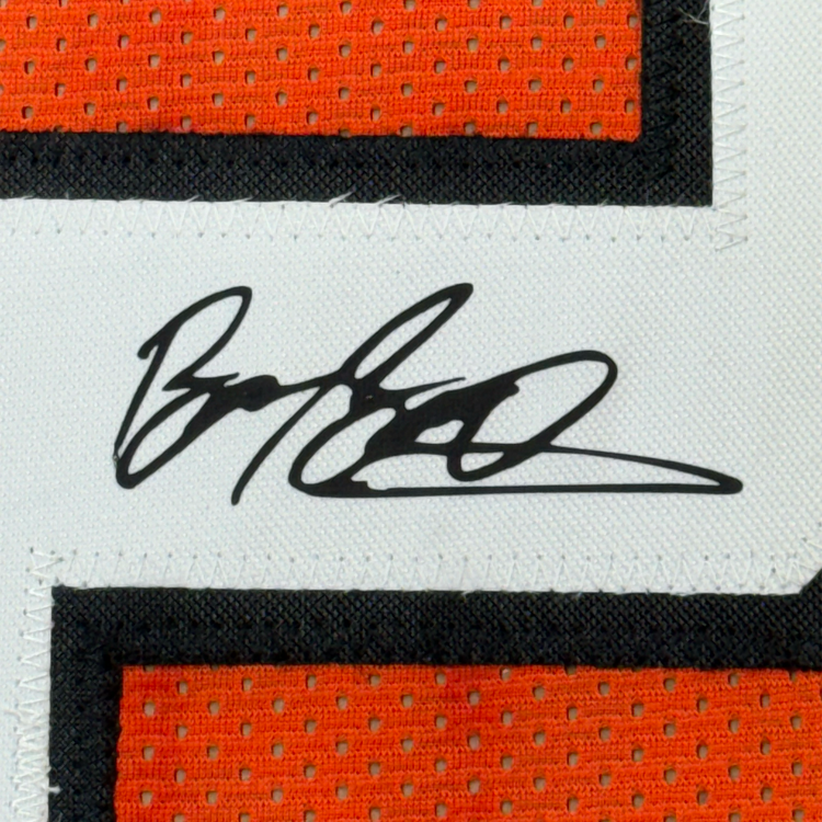 Framed Facsimile Autographed Barry Sanders 35x39 Oklahoma State Orange Reprint Laser Auto College Football Jersey
