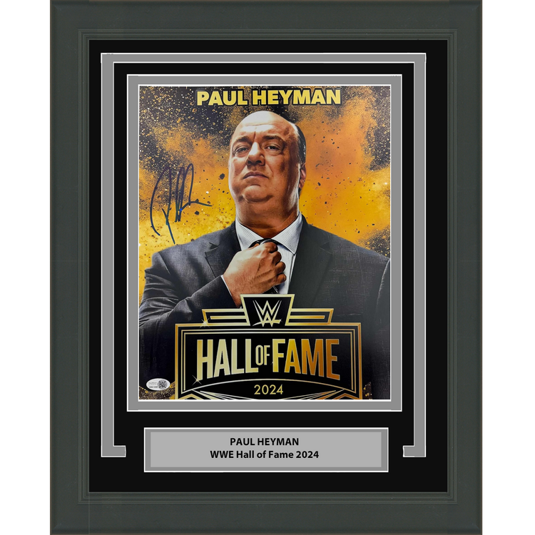 Framed Autographed/Signed Paul Heyman 11x14 WWE Hall of Fame Wrestling Photo JSA COA