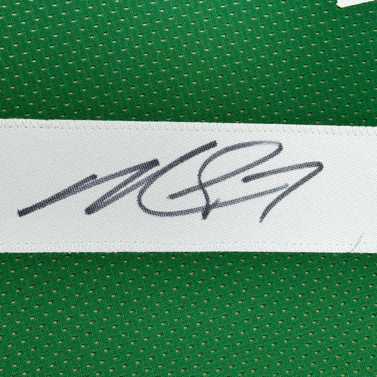 Framed Autographed/Signed Michael Mike Vick 35x39 Philadelphia Kelly Green Football Jersey Beckett BAS COA