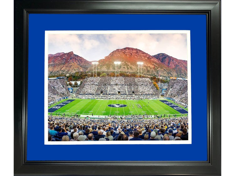 Framed LaVell Edwards Stadium BYU Cougars 11"x14" NCAA Football Photo Professionally Matted