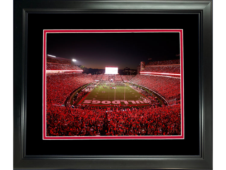 Framed Sanford Stadium Georgia Bulldogs 11"x14" NCAA Football Photo Professionally Matted