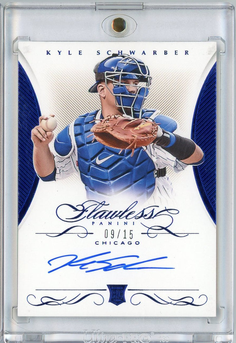 2016 Panini Flawless Kyle Schwarber #RF-KS /15 Auto Rookie RC Baseball Card