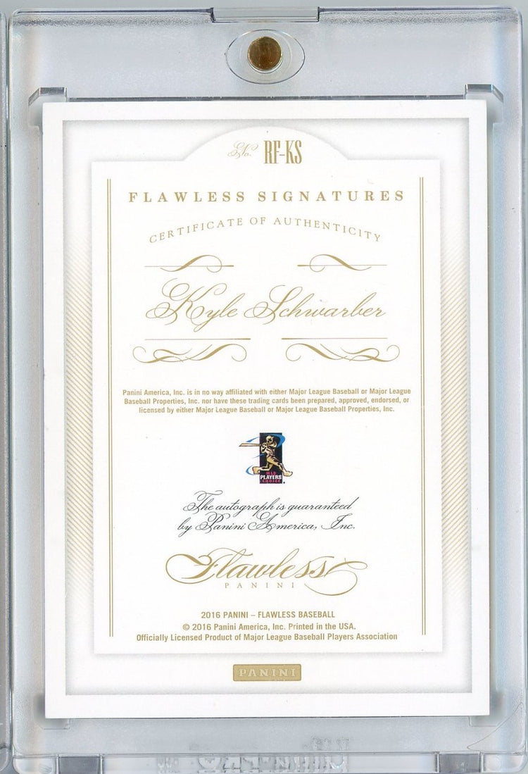 2016 Panini Flawless Kyle Schwarber #RF-KS /15 Auto Rookie RC Baseball Card