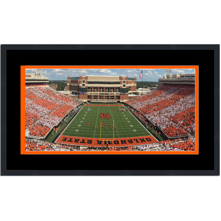 Framed Boone Pickens Stadium Oklahoma State Cowboys 16x24 NCAA Football Photo Professionally Matted