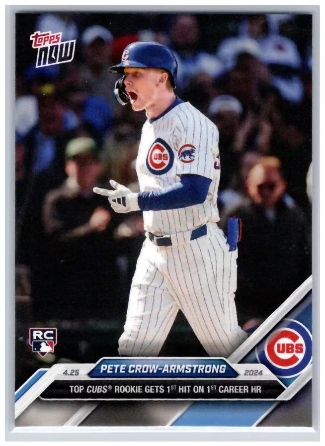 2024 Topps Now Pete Crow-Armstrong #118 Rookie RC Baseball Card