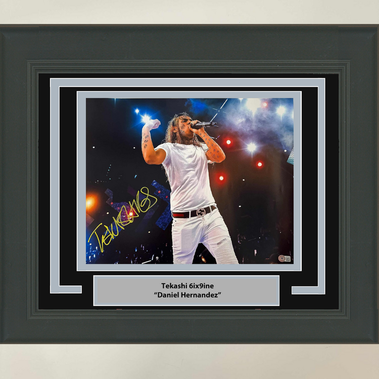 Framed Autographed/Signed Tekashi 6ix9ine Daniel Hernandez 16x20 Photo BAS COA