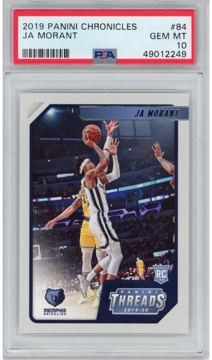 Graded 2019-20 Panini Chronicles Ja Morant #84 Rookie RC Basketball Card PSA 10 Gem Mint