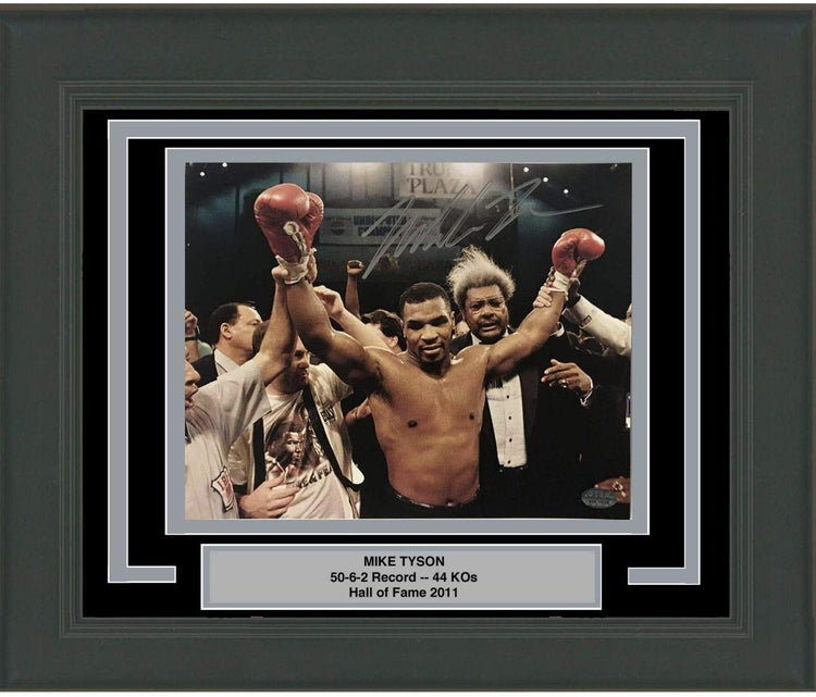 Framed Autographed/Signed Mike Tyson with Don King Boxing 8x10 Photo GTSM COA Holo Only