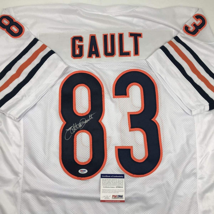 Autographed/Signed Willie Gault Chicago White Football Jersey PSA/DNA COA