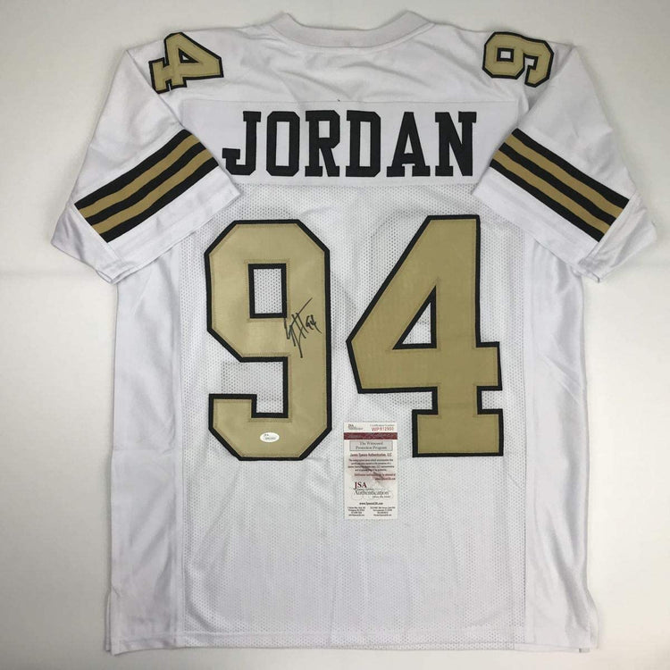 Autographed/Signed Cameron Cam Jordan New Orleans Saints Color Rush Football Jersey JSA COA