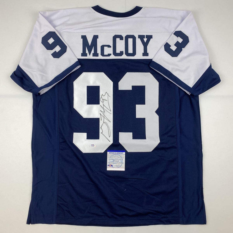 Autographed/Signed Gerald McCoy Dallas Thanksgiving Day Football Jersey PSA/DNA COA