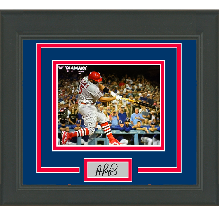 Framed Albert Pujols 700th Home Run Facsimile Laser Engraved Signature Auto St. Louis Cardinals 11x14 Baseball Photo