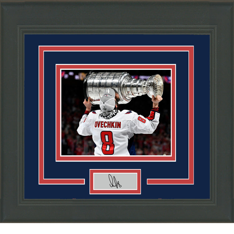 Framed Alexander Ovechkin Facsimile Laser Engraved Signature Auto Washington Capitals 11x14 Hockey Photo