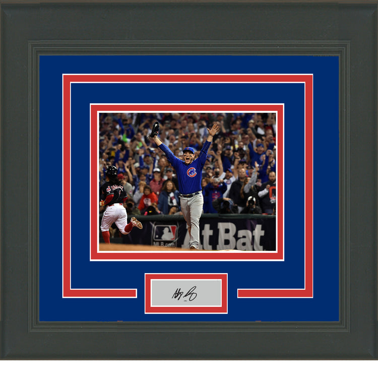 Framed Anthony Rizzo Facsimile Laser Engraved Signature Auto Chicago Cubs 11x14 Baseball Photo