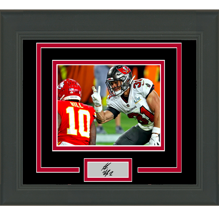 Framed Antoine Winfield Jr Facsimile Laser Engraved Signature Auto Tampa Bay Buccaneers 11x14 Football Photo