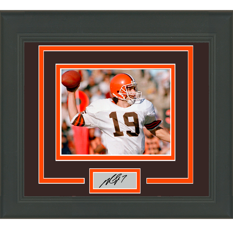 Framed Bernie Kosar Facsimile Laser Engraved Signature Auto Cleveland Browns 11x14 Football Photo