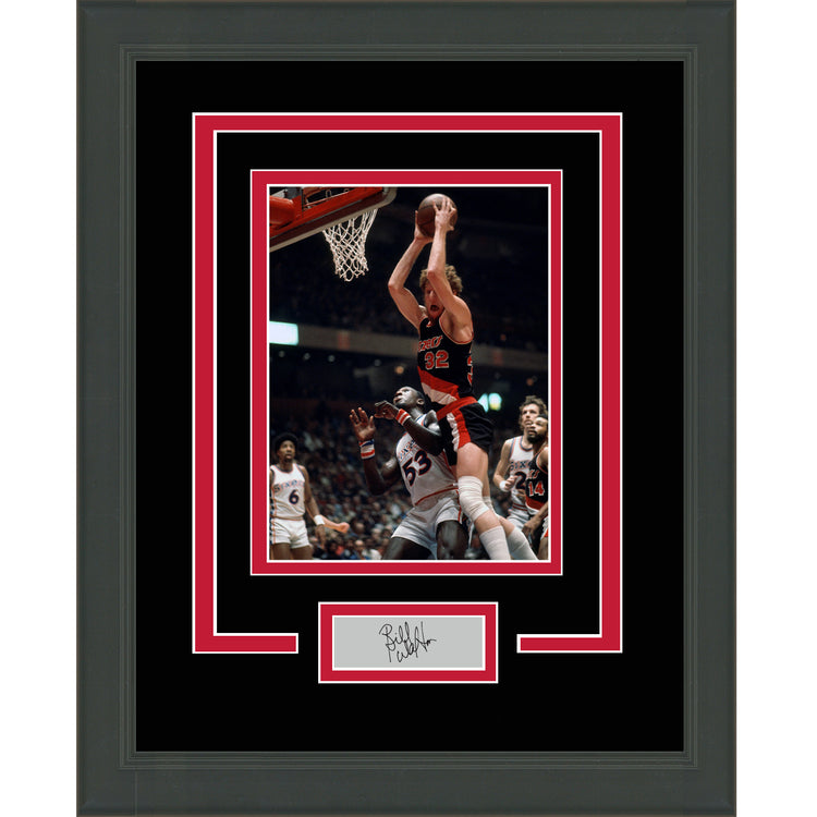 Framed Bill Walton Facsimile Laser Engraved Signature Auto Portland Trail Blazers 11x14 Basketball Photo